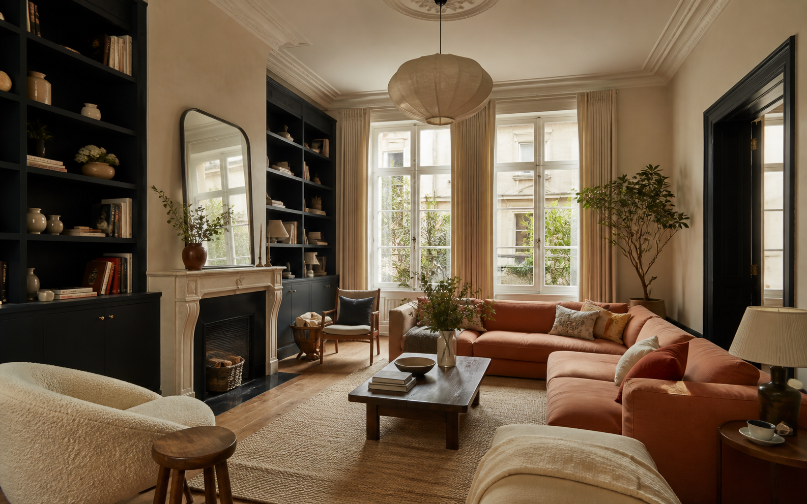 Salon familial conçu à Bordeaux